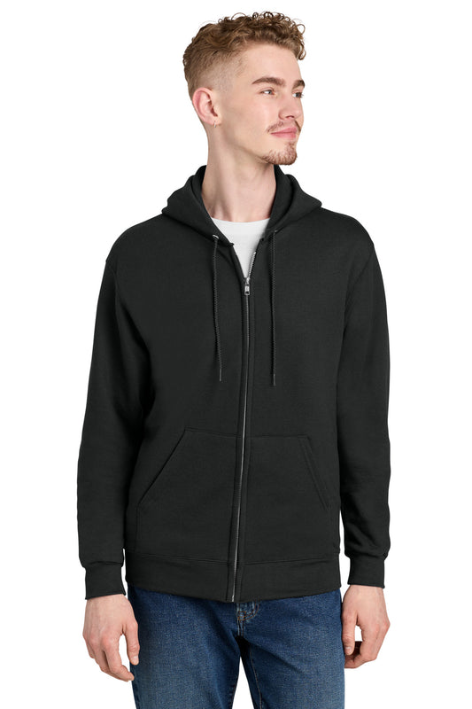 Champion Powerblend Full-Zip Hoodie - Black - front