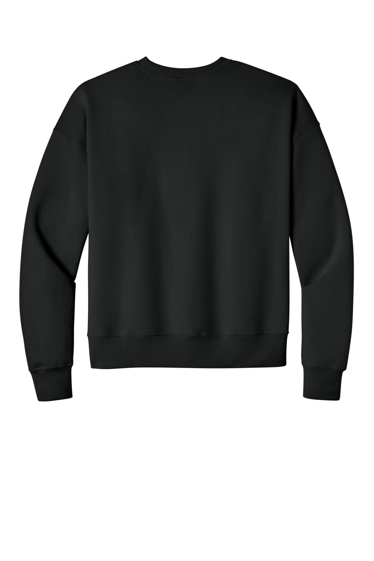 Champion Women's Powerblend Crewneck Sweatshirt - Black - flat back