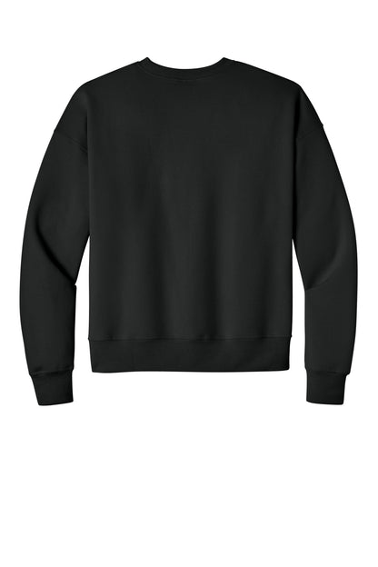 Champion Women's Powerblend Crewneck Sweatshirt - Black - flat back