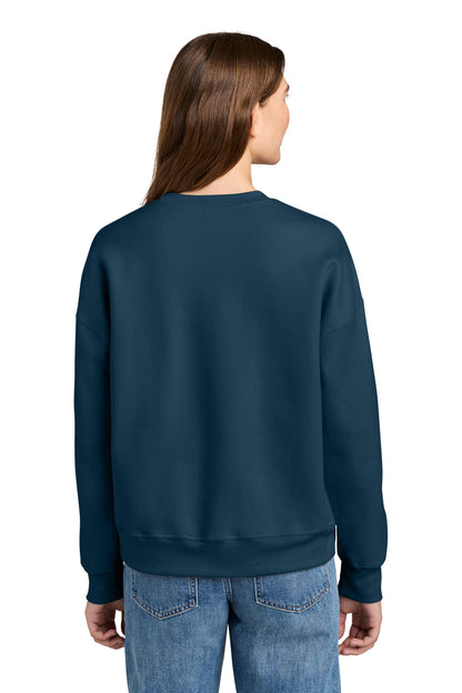 Champion Women's Powerblend Crewneck Sweatshirt - Late Night Blue - back