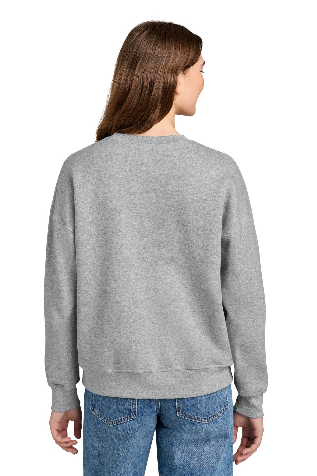Champion Women's Powerblend Crewneck Sweatshirt - Light Steel - back