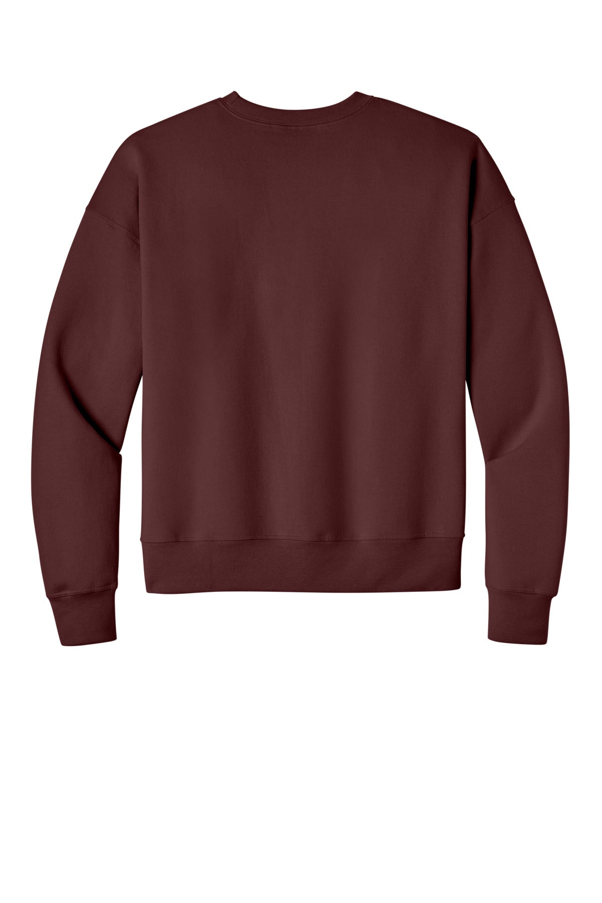 Champion Women's Powerblend Crewneck Sweatshirt - Maroon - flat back