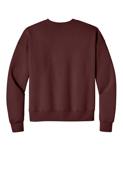 Champion Women's Powerblend Crewneck Sweatshirt - Maroon - flat back