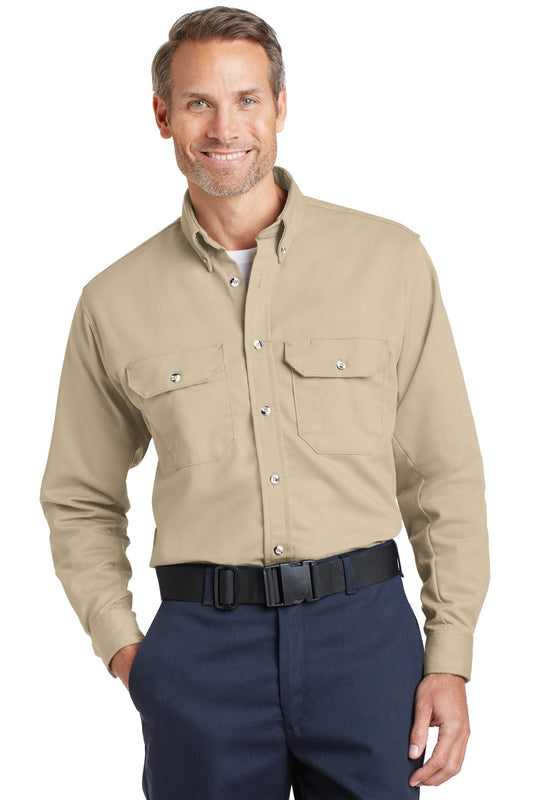 Bulwark EXCEL FR ComforTouch Dress Uniform Shirt - Khaki - front