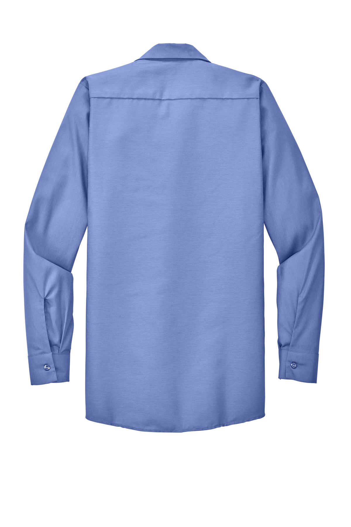 Red Kap Long Sleeve Industrial Work Shirt - Light Blue - flat back