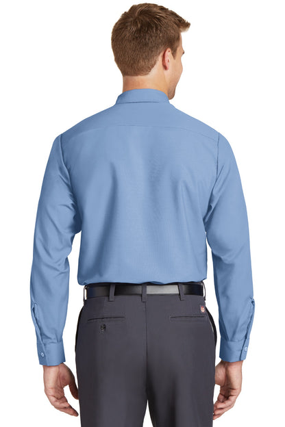 Red Kap Long Sleeve Industrial Work Shirt - Petrol Blue - back