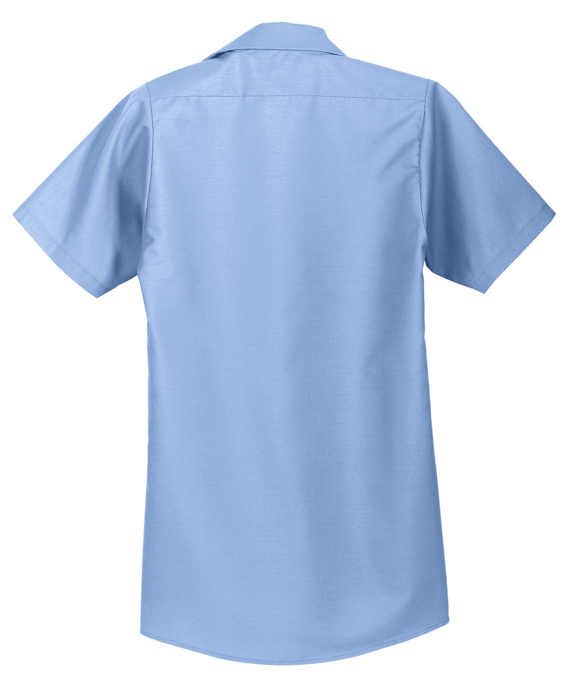 Red Kap Short Sleeve Industrial Work Shirt - Light Blue - flat back