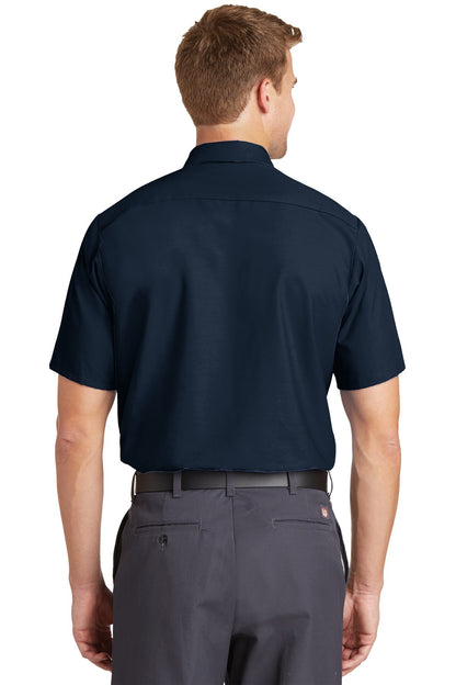 Red Kap Short Sleeve Industrial Work Shirt - Navy - back