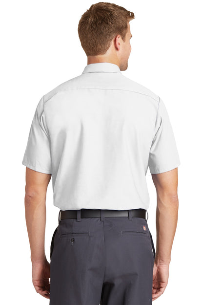 Red Kap Short Sleeve Industrial Work Shirt - White - back