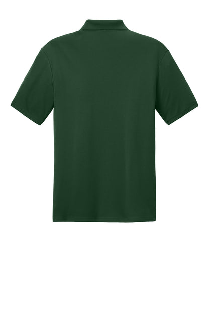 Sport-Tek Competitor United Polo - Forest Green/ White - flat back