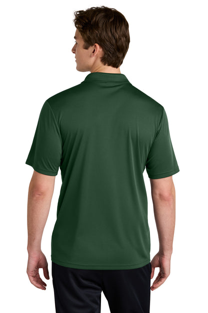 Sport-Tek Competitor United Polo - Forest Green/ White - back