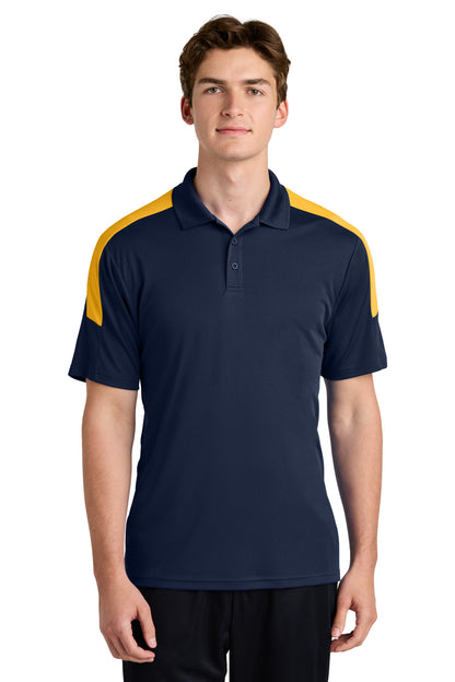 Sport-Tek Competitor United Polo - True Navy/ Gold - front