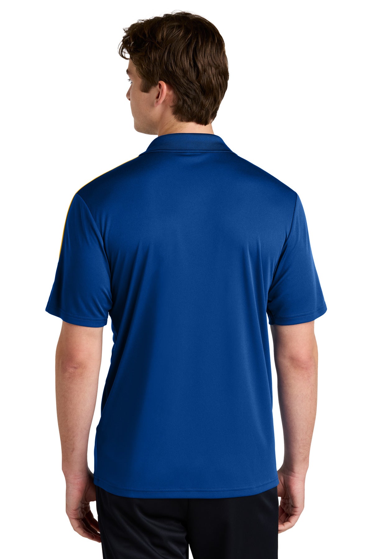 Sport-Tek Competitor United Polo - True Royal/ Gold - back