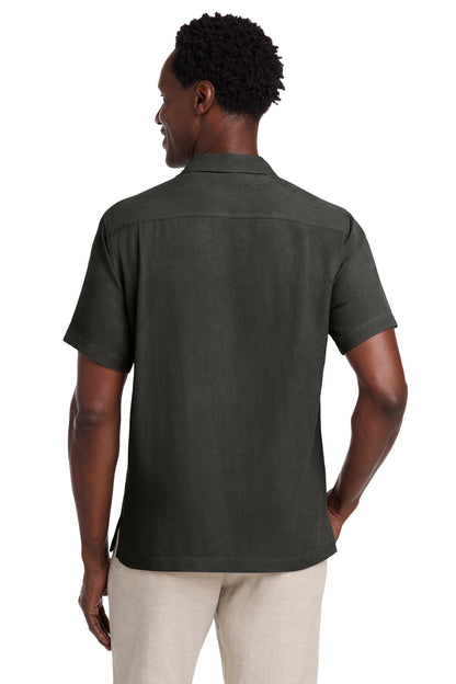 Tommy Bahama Tropic Isles Short Sleeve Shirt - Black - back