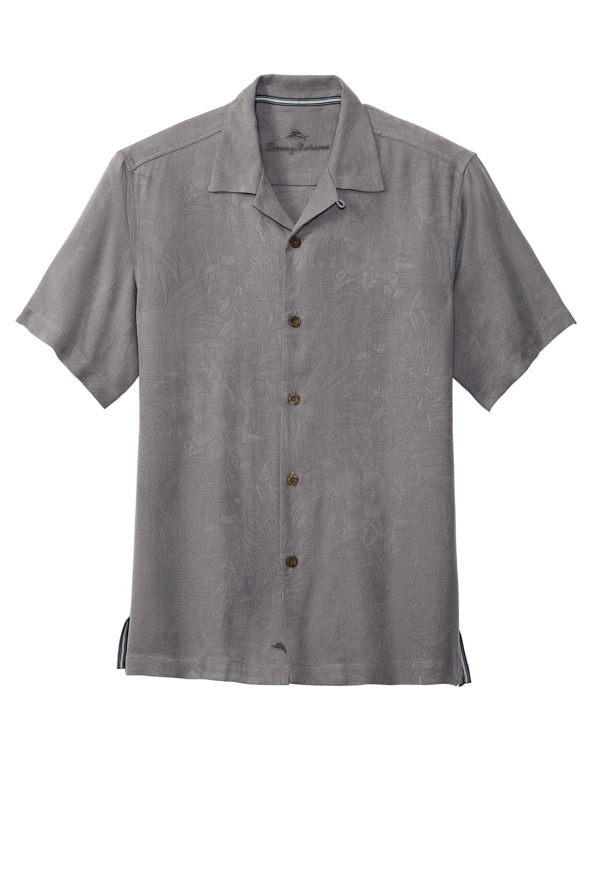 Tommy Bahama Tropic Isles Short Sleeve Shirt - Shadow - flat front