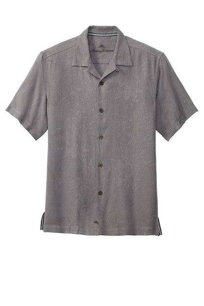 Tommy Bahama Tropic Isles Short Sleeve Shirt - Shadow - flat front