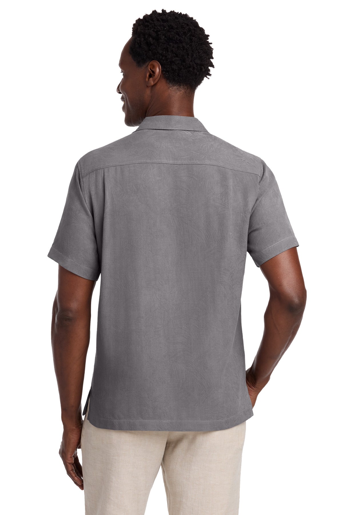 Tommy Bahama Tropic Isles Short Sleeve Shirt - Shadow - back
