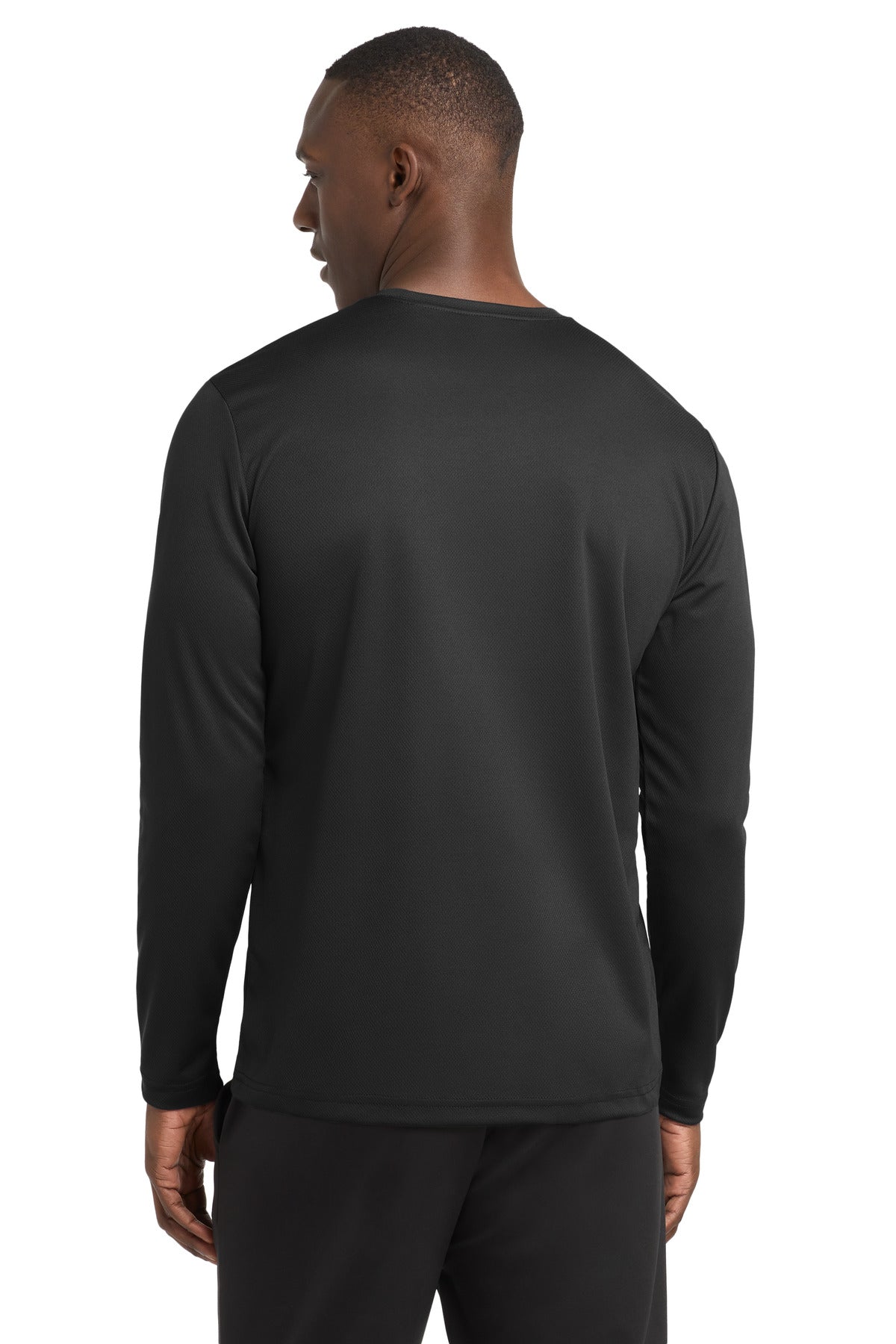 Sport-Tek PosiCharge RacerMesh Long Sleeve Tee - Black - back