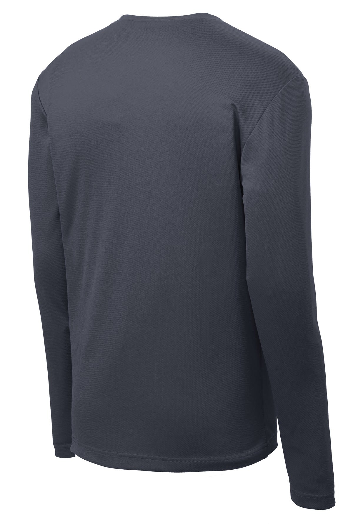 Sport-Tek PosiCharge RacerMesh Long Sleeve Tee - Graphite - flat back