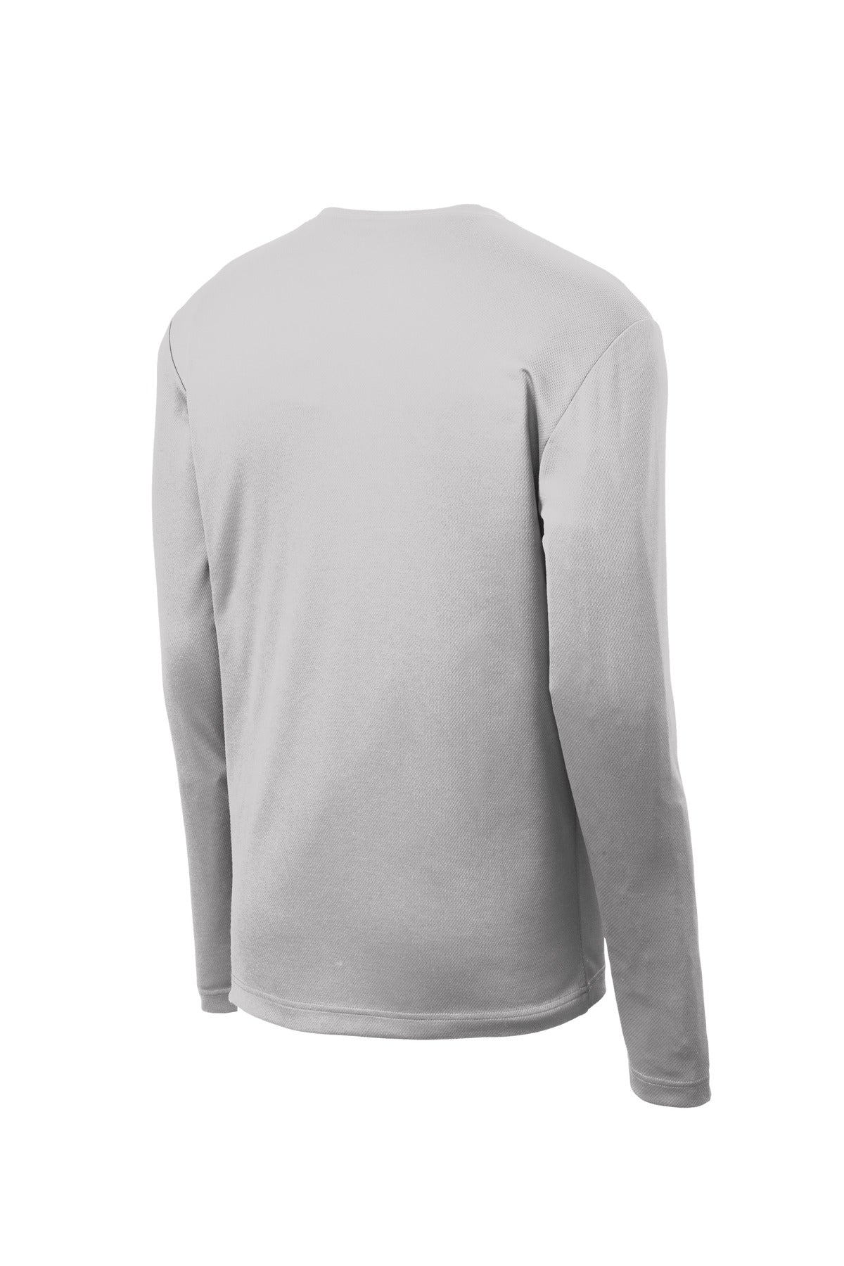 Sport-Tek PosiCharge RacerMesh Long Sleeve Tee - Silver - flat back