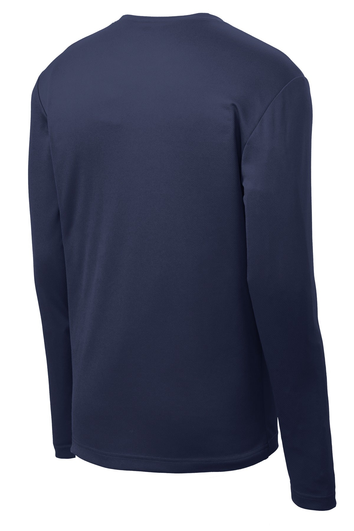 Sport-Tek PosiCharge RacerMesh Long Sleeve Tee - True Navy - flat back