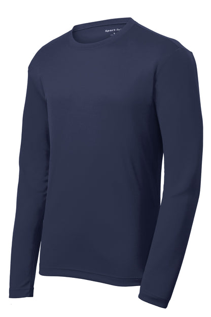 Sport-Tek PosiCharge RacerMesh Long Sleeve Tee - True Navy - flat front