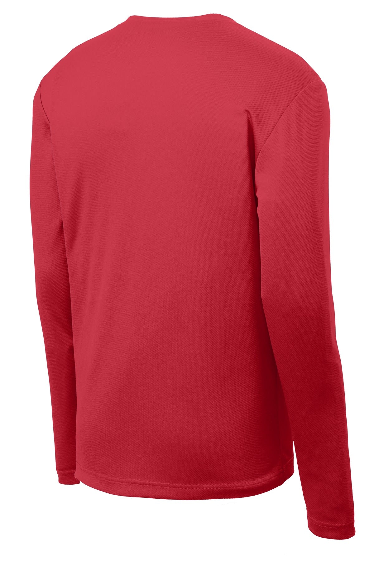 Sport-Tek PosiCharge RacerMesh Long Sleeve Tee - True Red - flat back