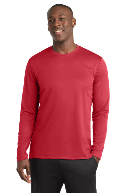 Sport-Tek PosiCharge RacerMesh Long Sleeve Tee - True Red - front
