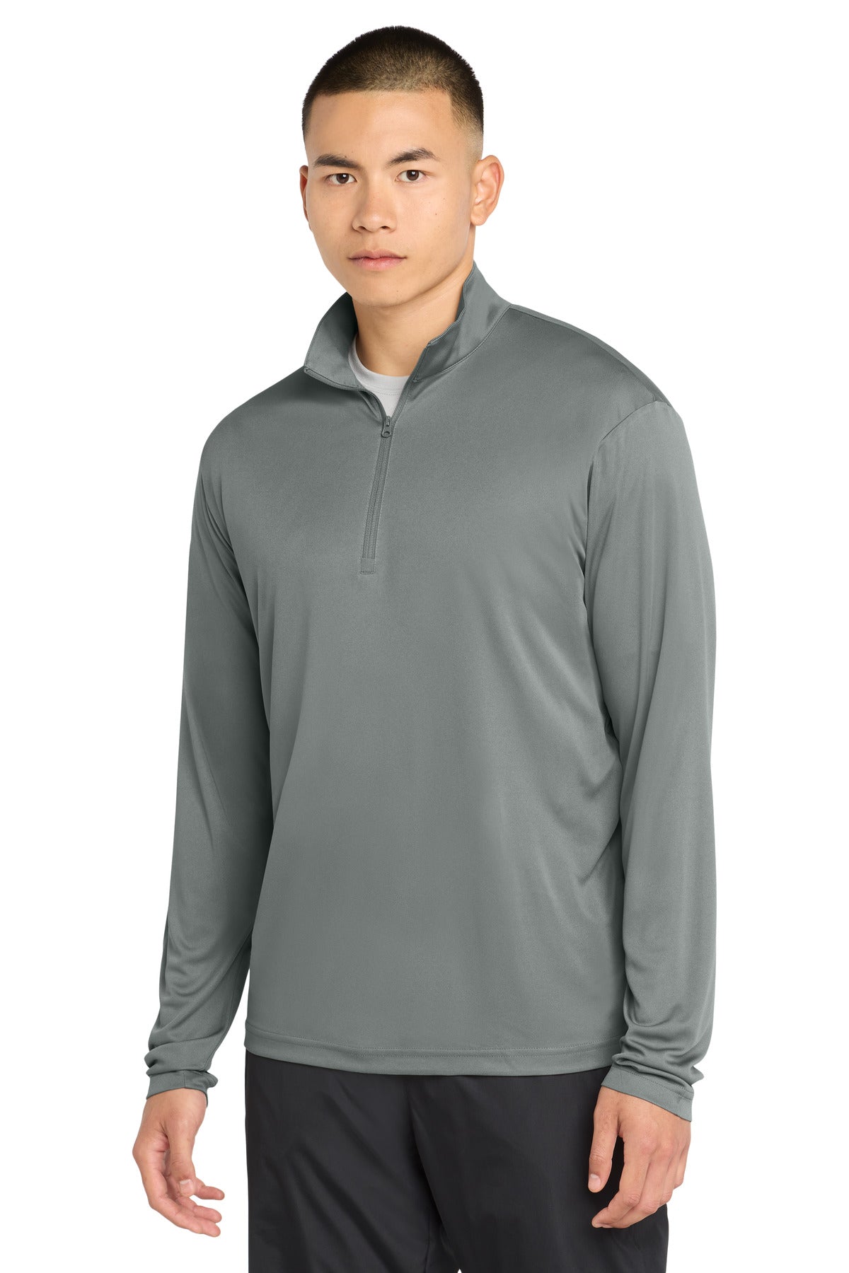 Sport-Tek PosiCharge Competitor 1/4-Zip Pullover - Grey Concrete - front