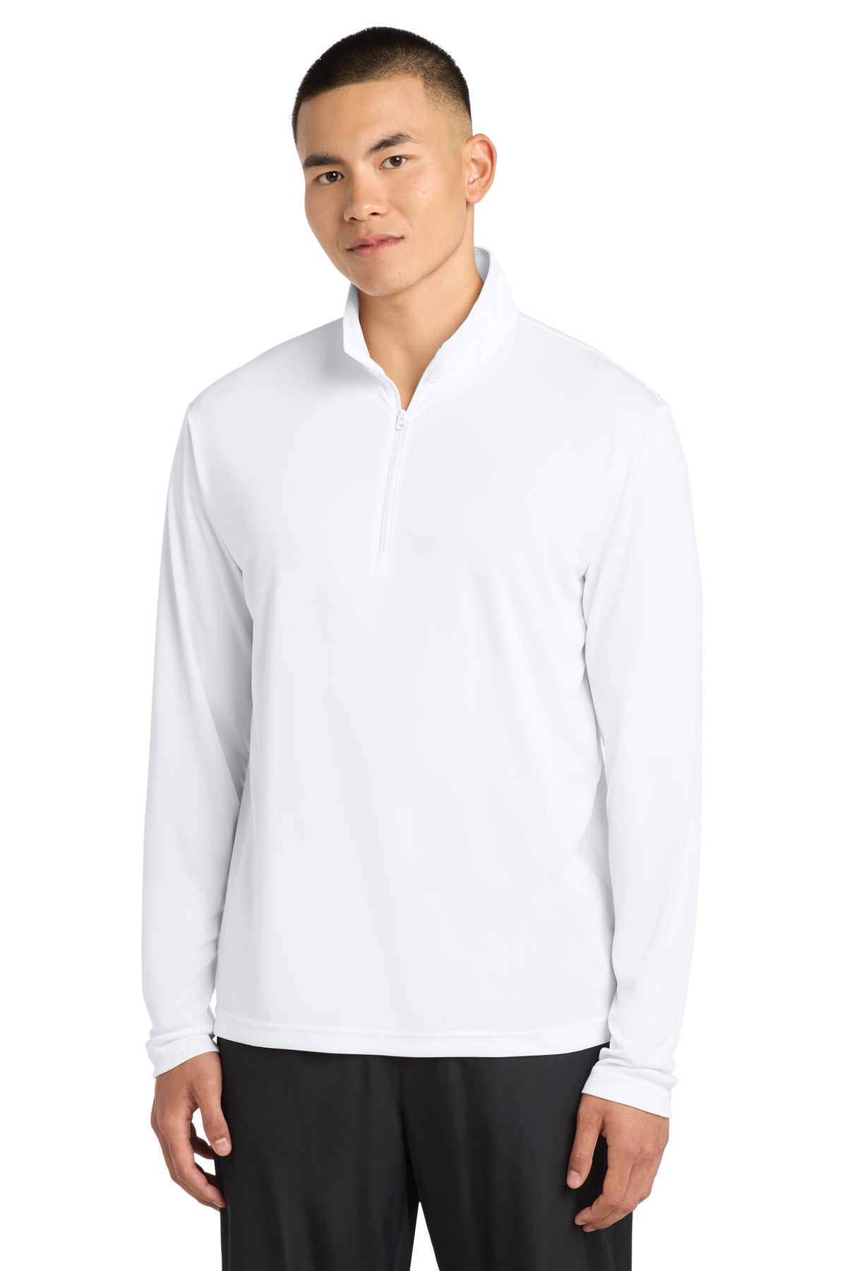 Sport-Tek PosiCharge Competitor 1/4-Zip Pullover - White - front