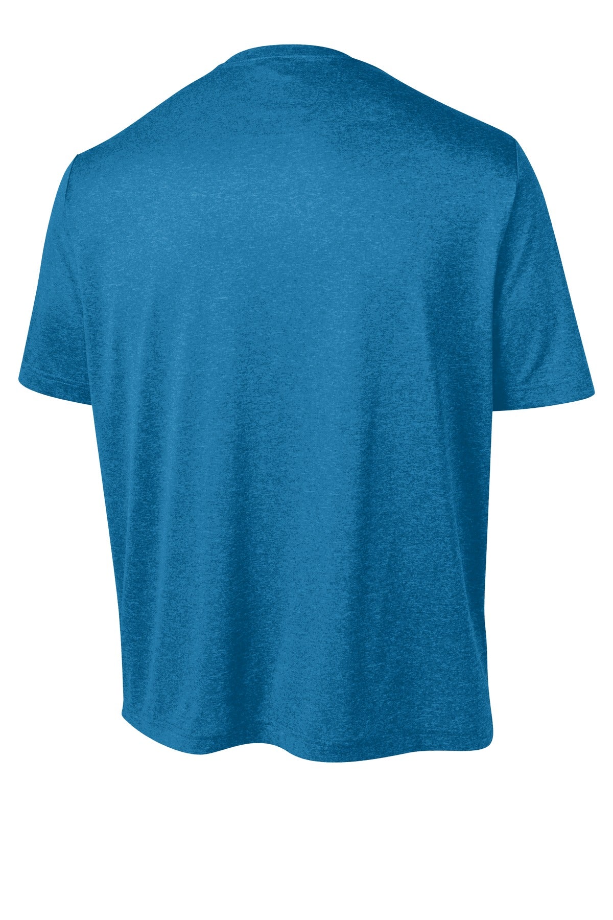 Sport-Tek Heather Contender Tee - Blue Wake Heather - flat back