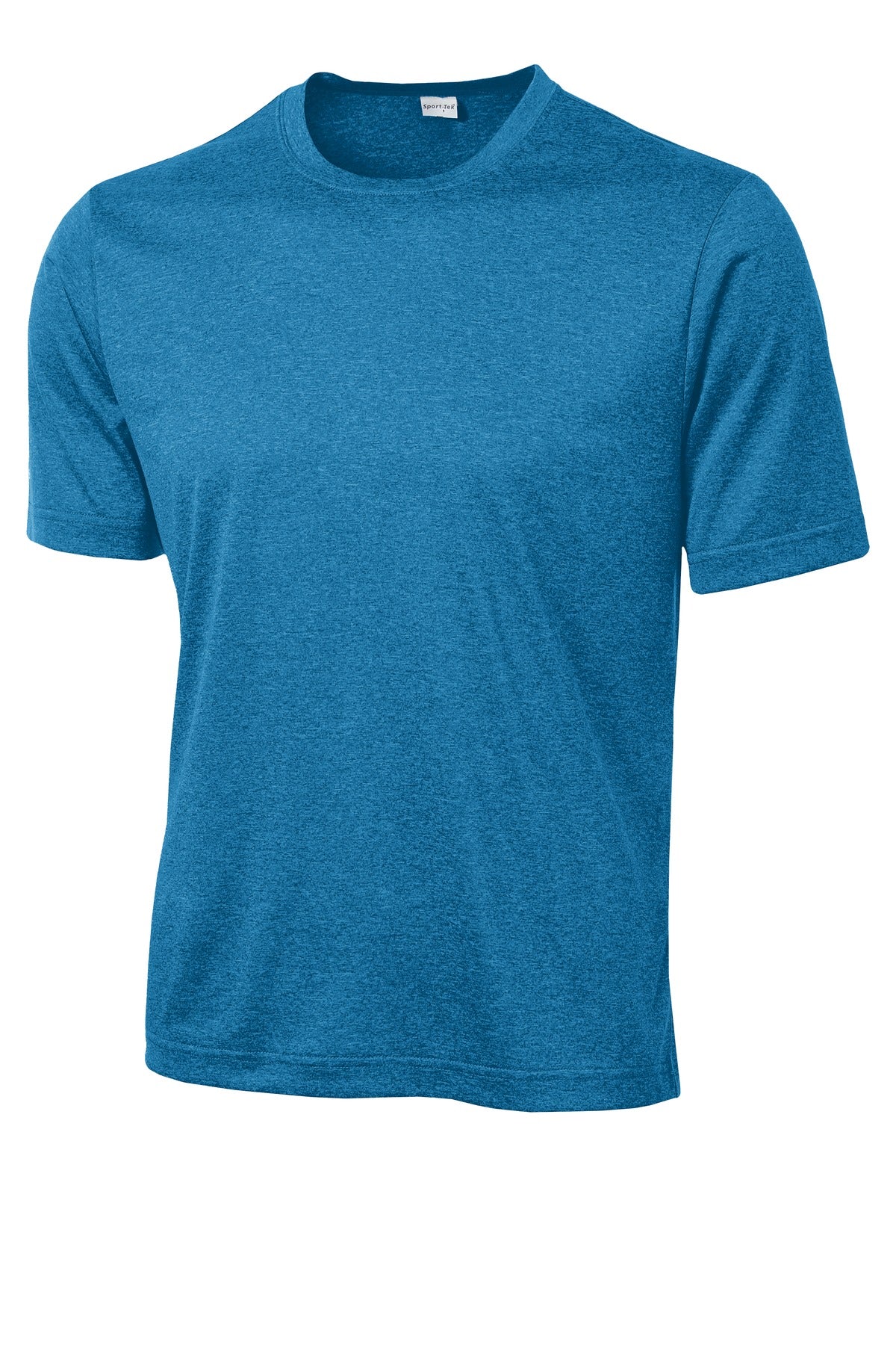 Sport-Tek Heather Contender Tee - Blue Wake Heather - flat front