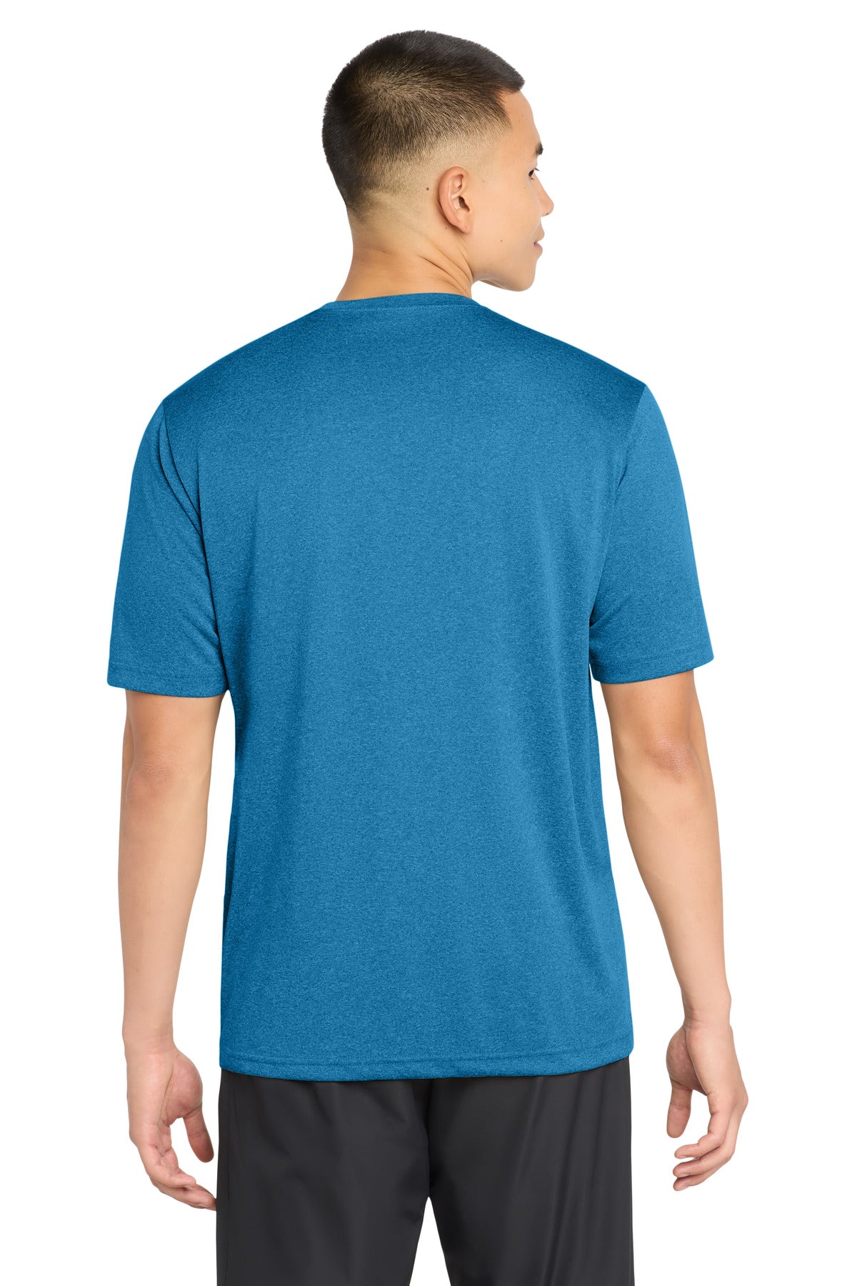 Sport-Tek Heather Contender Tee - Blue Wake Heather - back