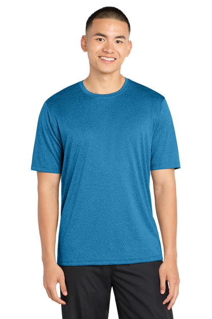 Sport-Tek Heather Contender Tee - Blue Wake Heather - front
