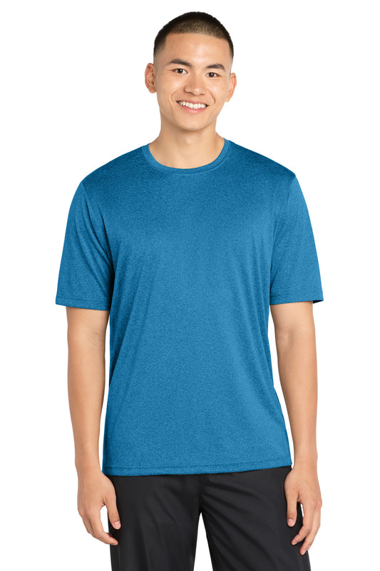 Sport-Tek Heather Contender Tee - Blue Wake Heather - front