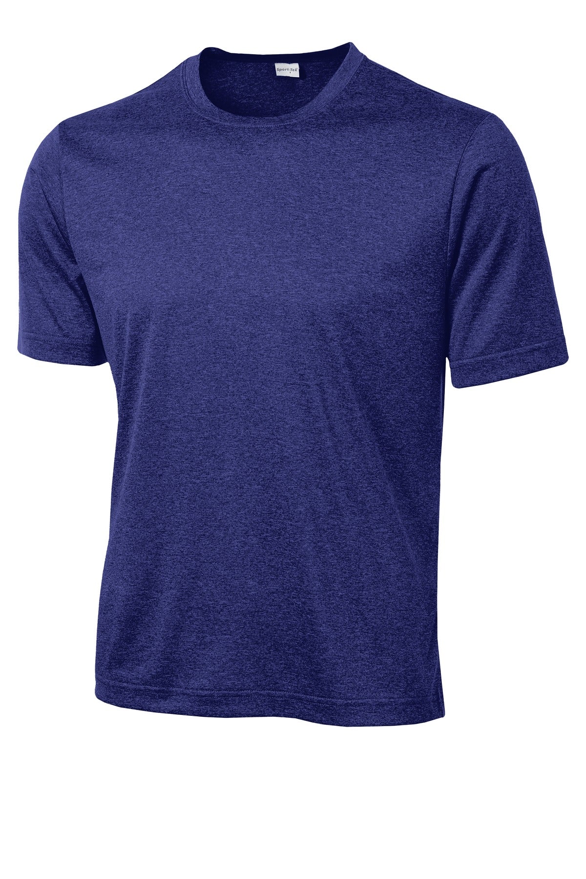 Sport-Tek Heather Contender Tee - Cobalt Heather - flat front
