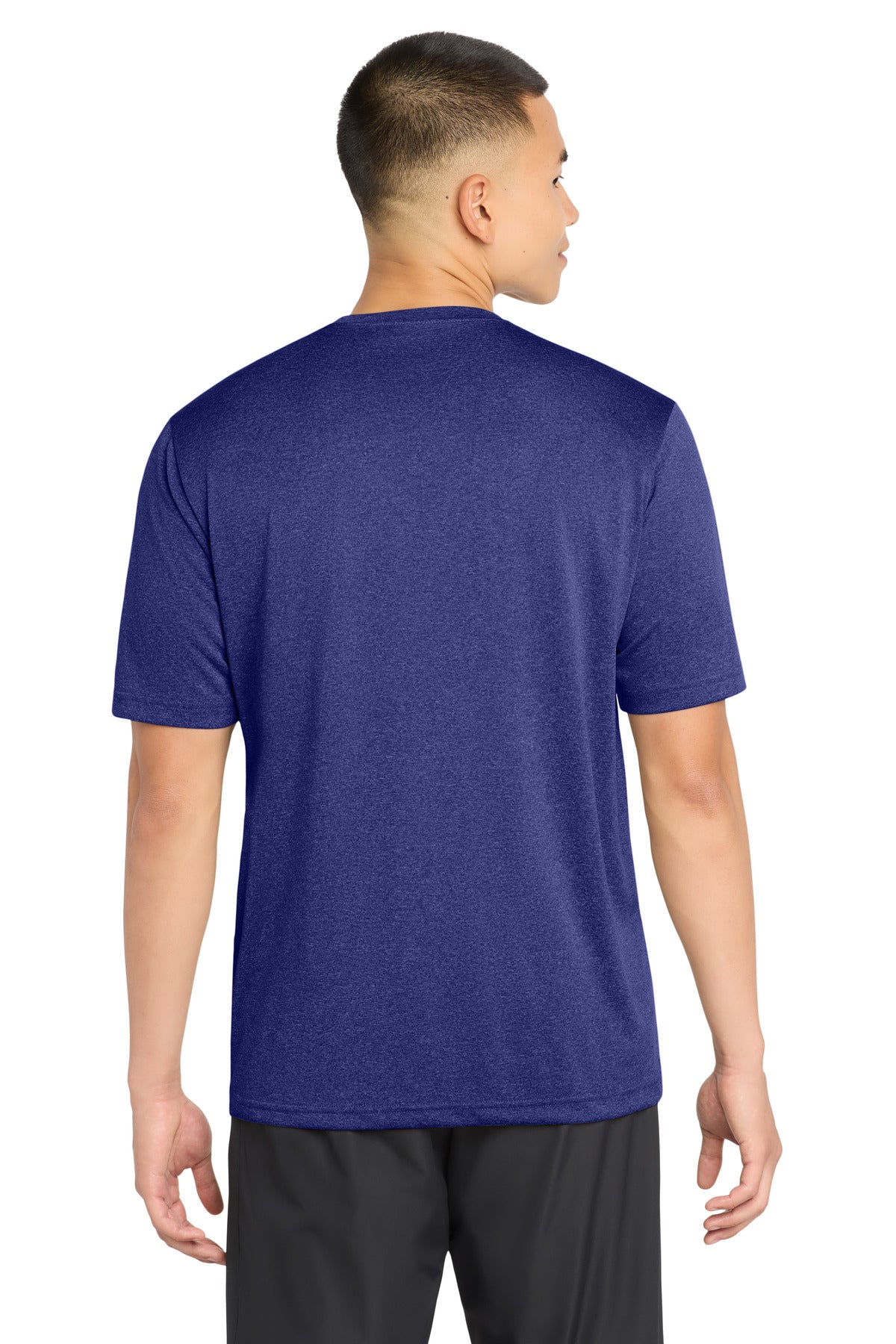 Sport-Tek Heather Contender Tee - Cobalt Heather - back