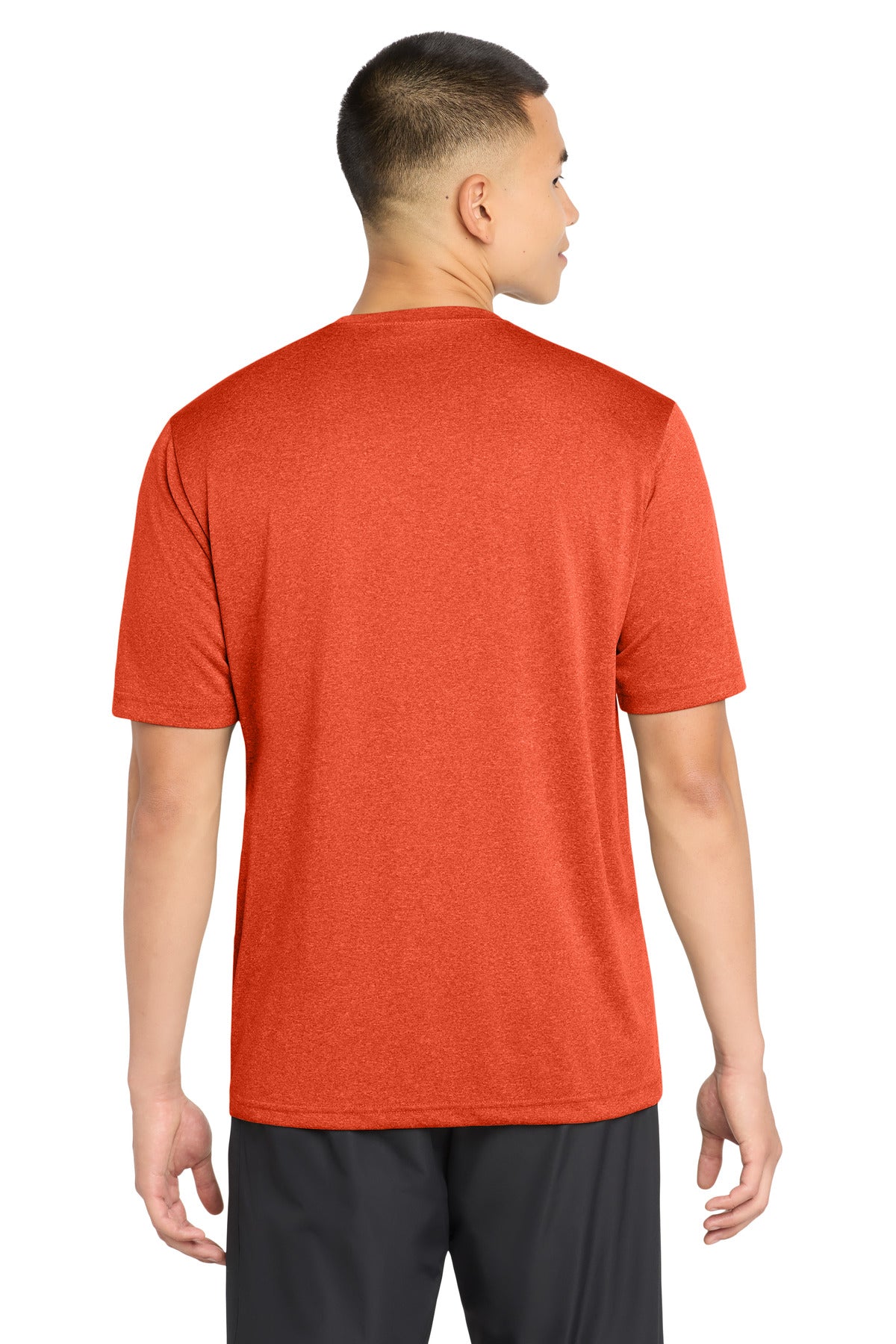 Sport-Tek Heather Contender Tee - Deep Orange Heather - back