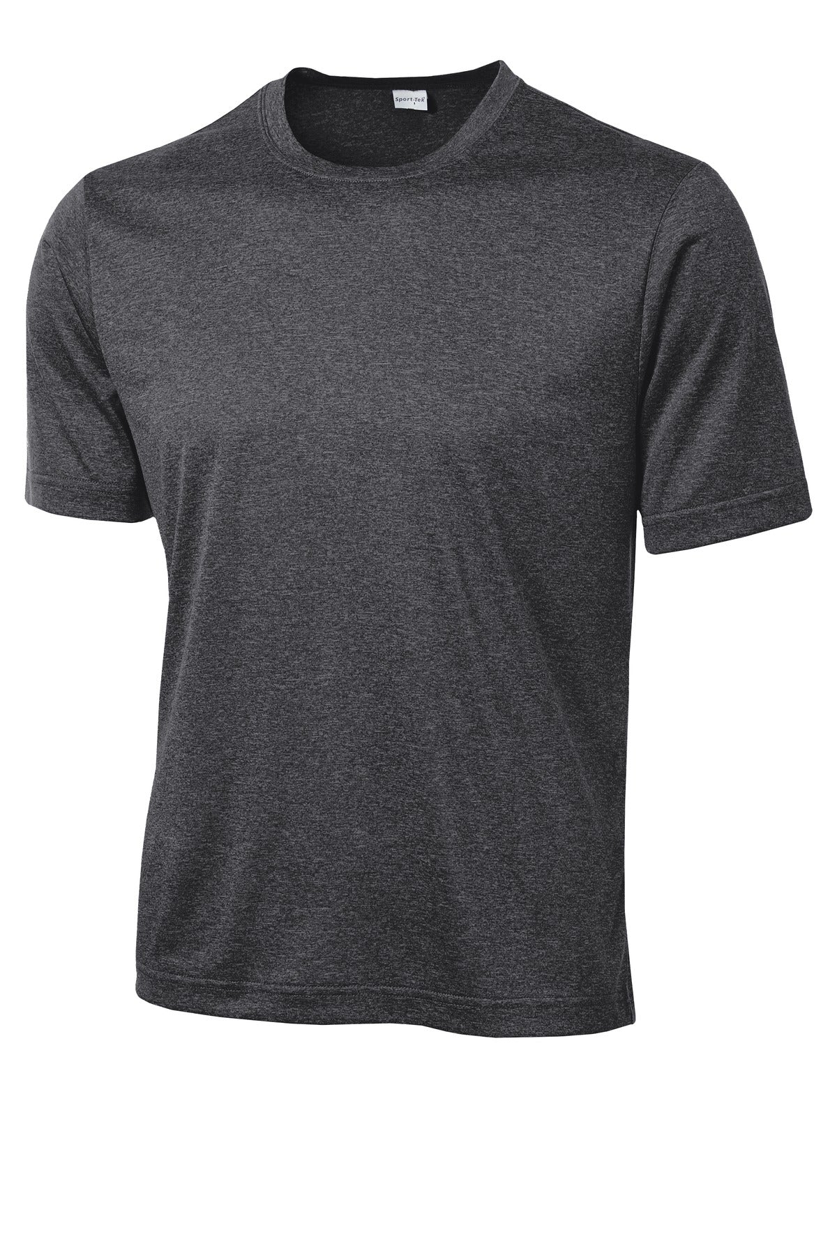 Sport-Tek Heather Contender Tee - Graphite Heather - flat front
