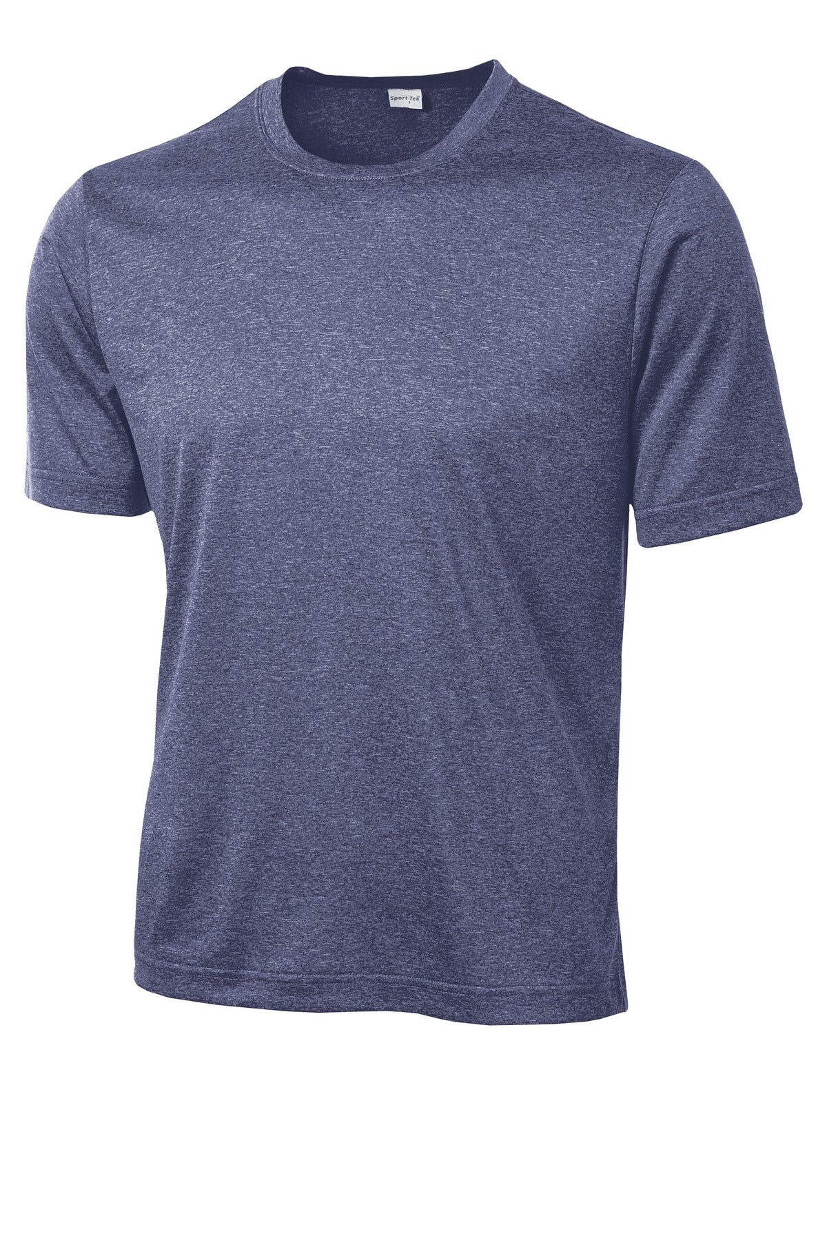 Sport-Tek Heather Contender Tee - True Navy Heather - flat front