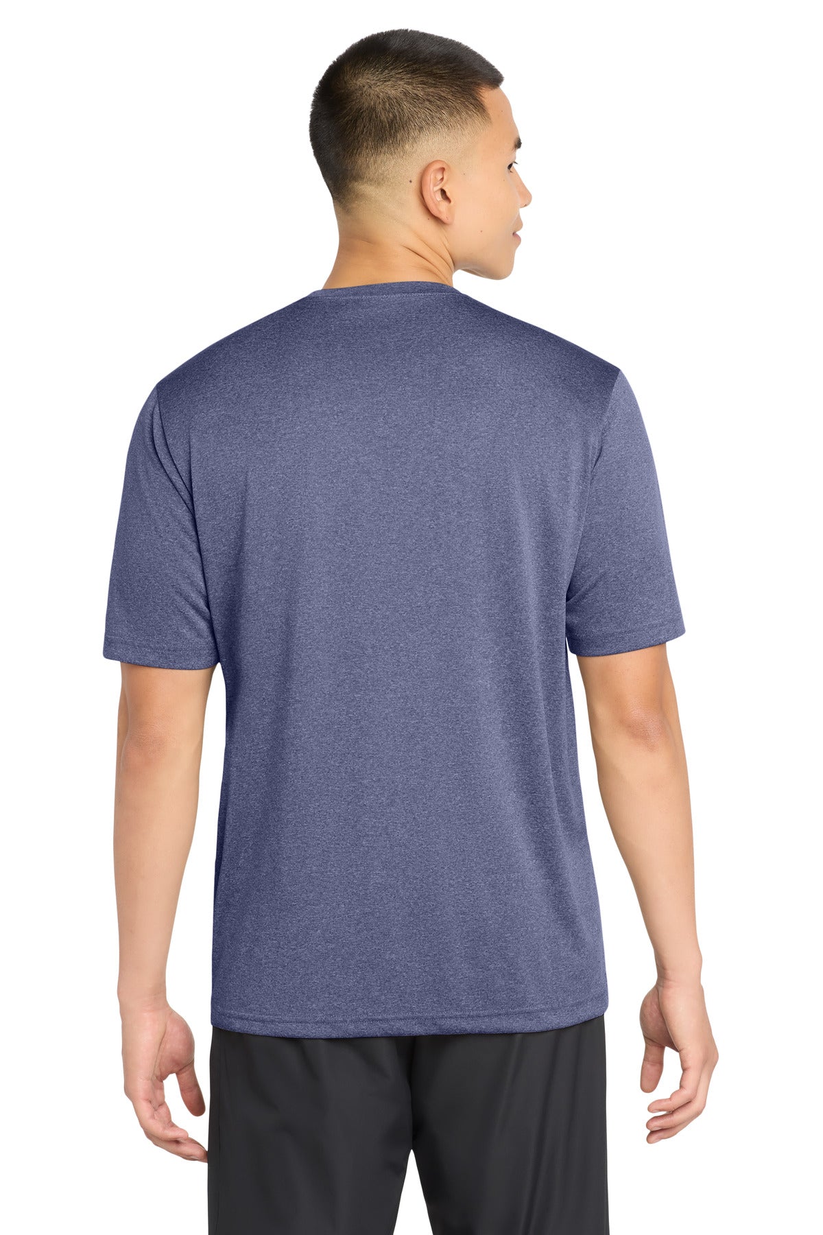 Sport-Tek Heather Contender Tee - True Navy Heather - back