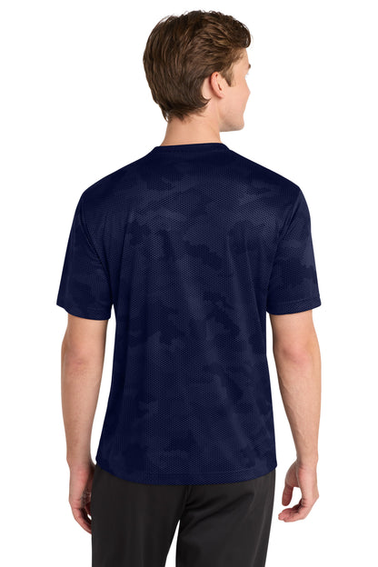 Sport-Tek CamoHex Tee - True Navy - back