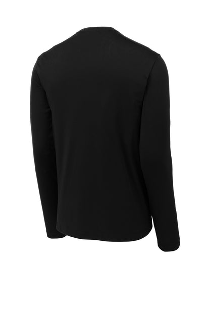 Sport-Tek Posi-UV Pro Long Sleeve Tee - Black - flat back