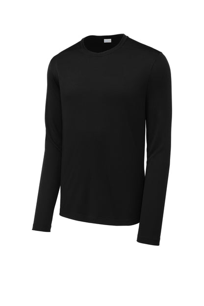 Sport-Tek Posi-UV Pro Long Sleeve Tee - Black - flat front
