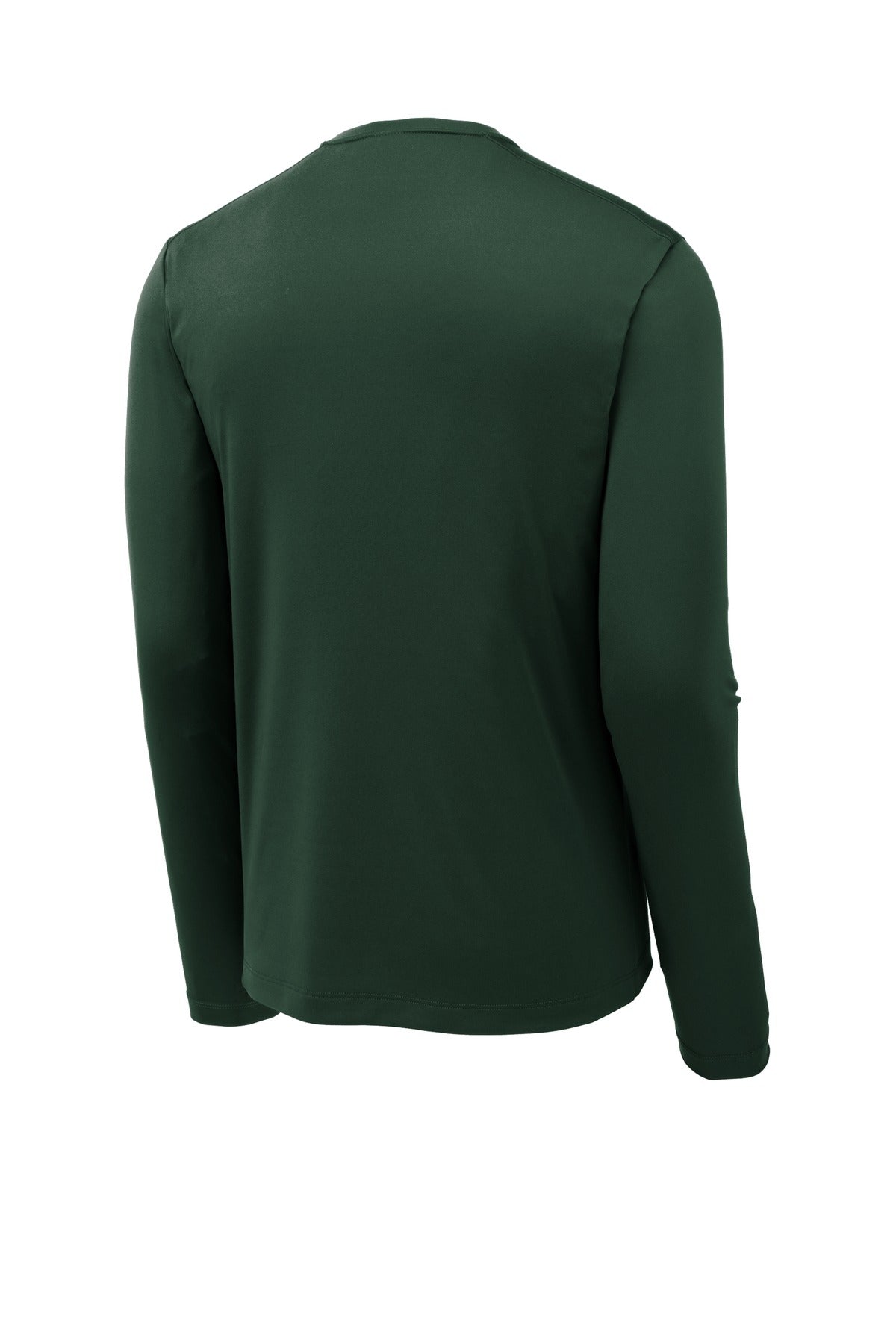 Sport-Tek Posi-UV Pro Long Sleeve Tee - Forest Green - flat back