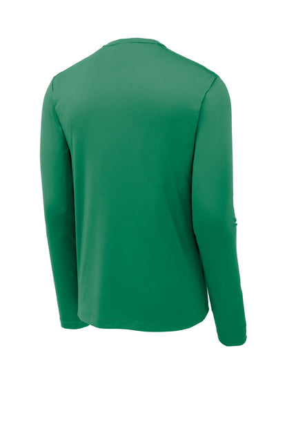 Sport-Tek Posi-UV Pro Long Sleeve Tee - Kelly Green - flat back