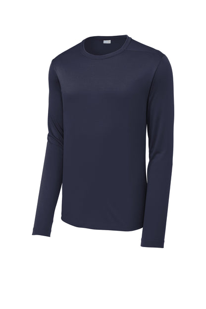 Sport-Tek Posi-UV Pro Long Sleeve Tee - True Navy - flat front