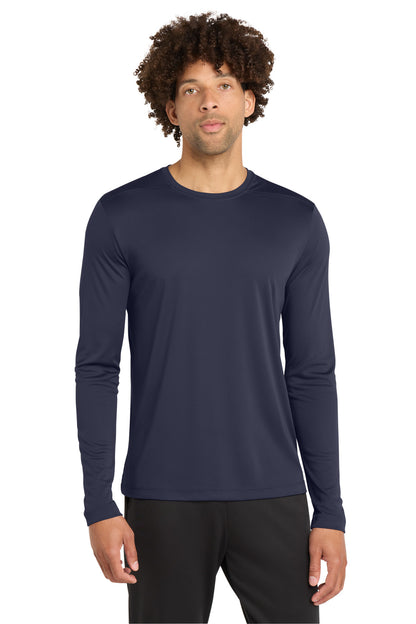 Sport-Tek Posi-UV Pro Long Sleeve Tee - True Navy - front