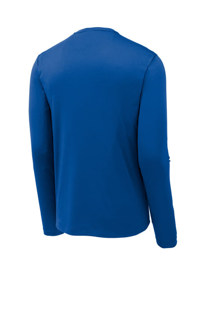 Sport-Tek Posi-UV Pro Long Sleeve Tee - True Royal - flat back
