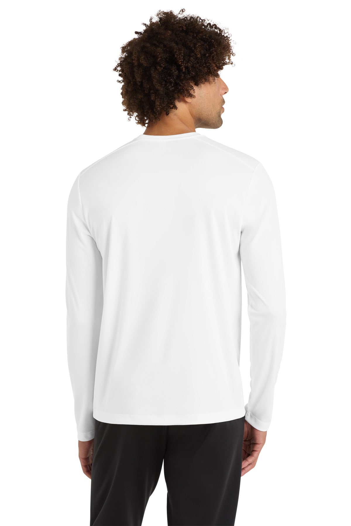 Sport-Tek Posi-UV Pro Long Sleeve Tee - White - back